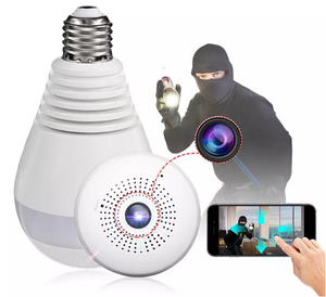 PANORAMIC AMPOULE WIFI-CAMERA 360° FULL HD - bizmaroc.ma