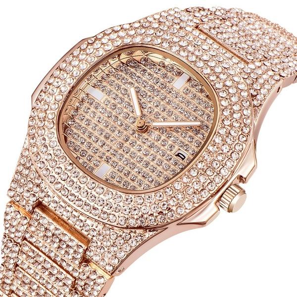 Luxury Watch Gold Diamond Watches Stainless Steel - bizmaroc.ma