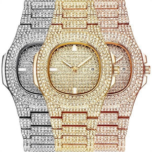 Luxury Watch Gold Diamond Watches Stainless Steel - bizmaroc.ma