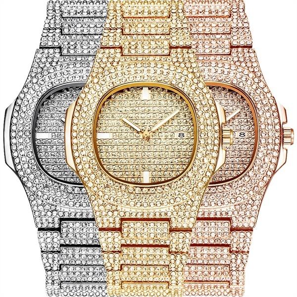 Luxury Watch Gold Diamond Watches Stainless Steel - bizmaroc.ma