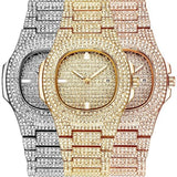 Luxury Watch Gold Diamond Watches Stainless Steel - bizmaroc.ma