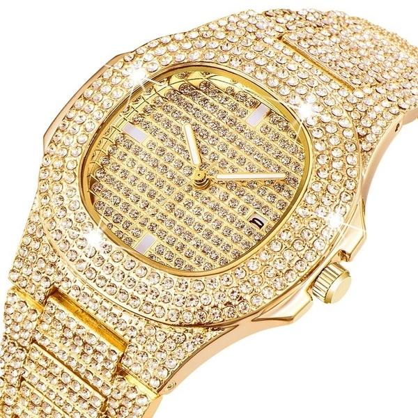 Luxury Watch Gold Diamond Watches Stainless Steel - bizmaroc.ma