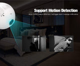 PANORAMIC AMPOULE WIFI-CAMERA 360° FULL HD - bizmaroc.ma